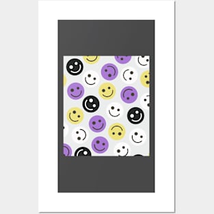 Nonbinary Happy Faces Posters and Art